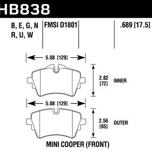 Hawk Brake Pad - Blue 9012